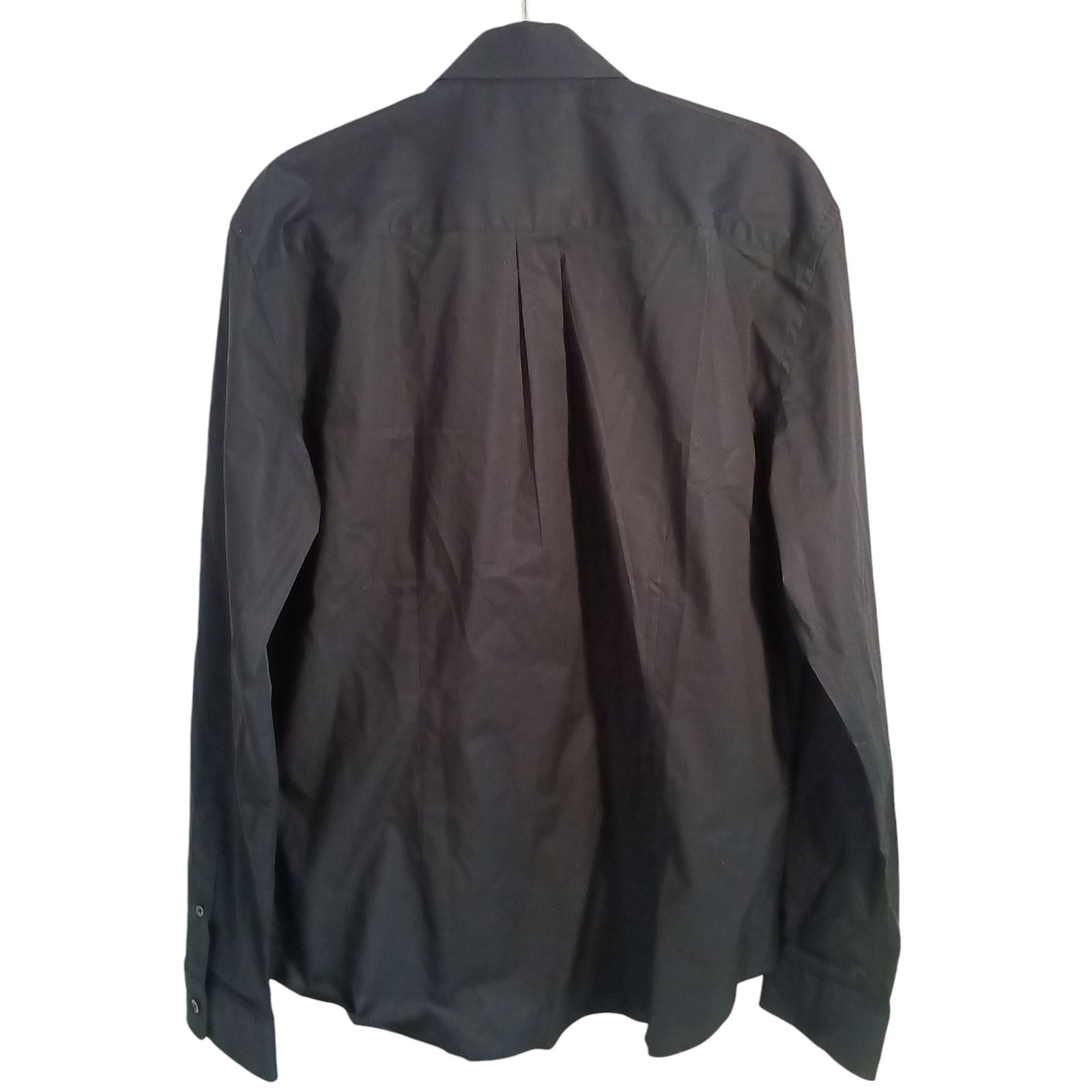 リユース 矢沢永吉 長袖ドレスシャツ Lサイズ ブラック -03