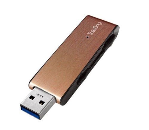 I-O DATA USB 3.0/2.0対応 超高速転送USBメモリー ゴールド 64GB TB-3X64G/G 