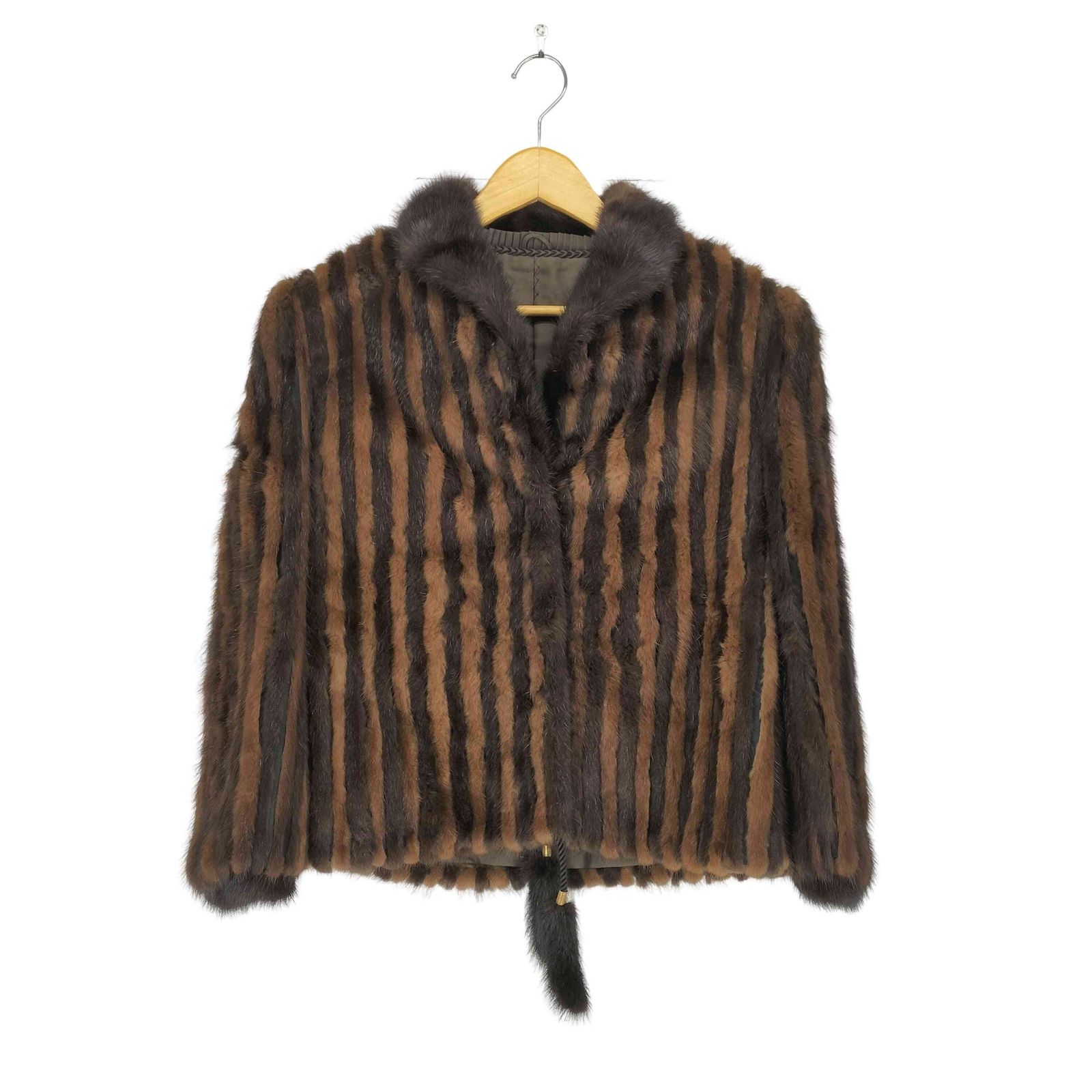 サガミンク SAGA MINK 銀タグ ミンクファーストライプジャケット