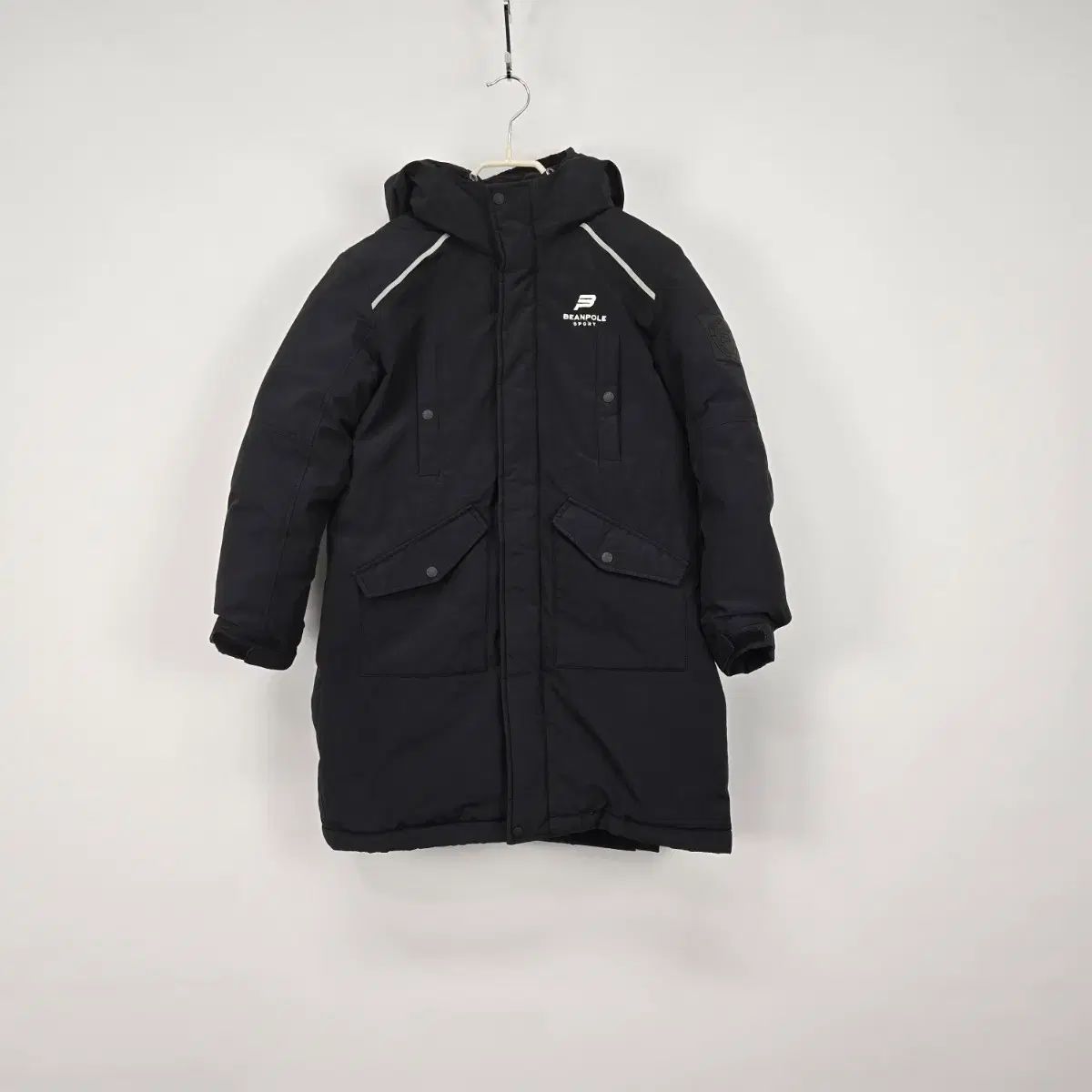 爆買い，定番人気 BEAN POLE ビーンポール ブラック ダウンジャケット ロング丈 アウター 145 その他
