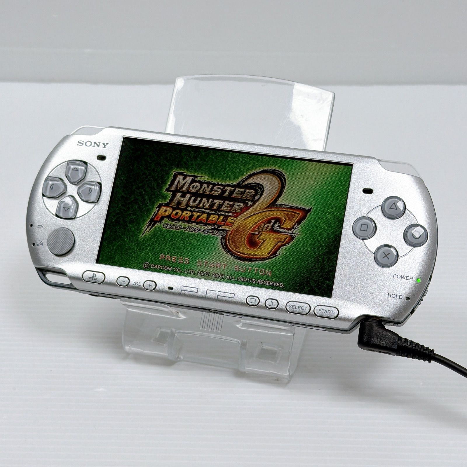 PSP 3000 ミスティックシルバー 外装 FW 6.60 後期型モデル ソニー プレイステーション ポータブル SONY PlayStation Portable