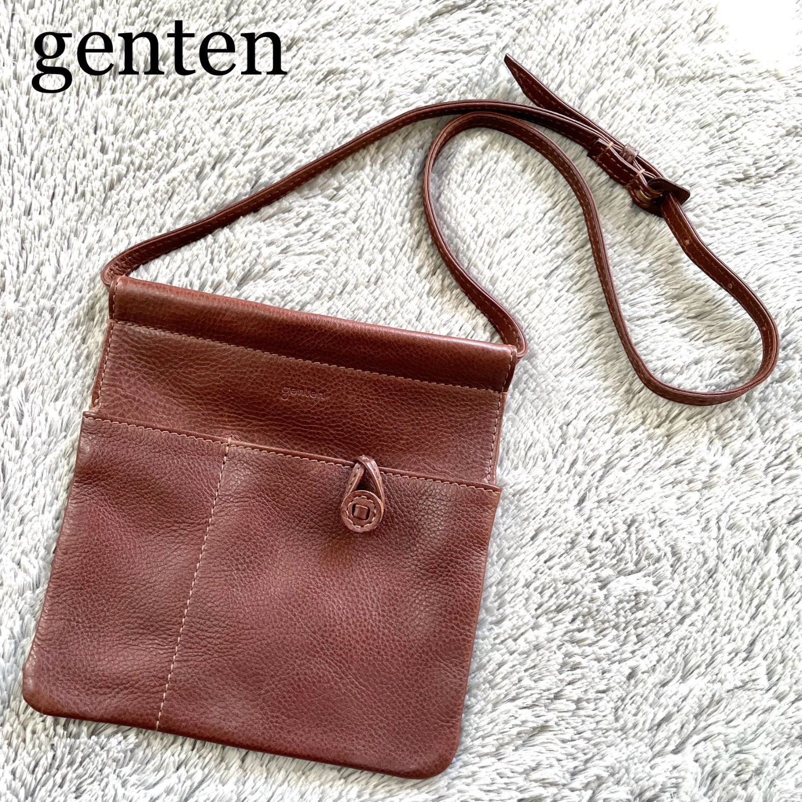 極美品✨genten ゲンテン トスカ ウエストバッグ ボディバッグ