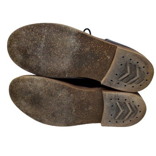  SLOW スローウェアライオン オイルドレザーオックスフォードブーツ 靴 26 5 cm ホワイト ブラック レザー 皮革 その他 ブーツ 革靴