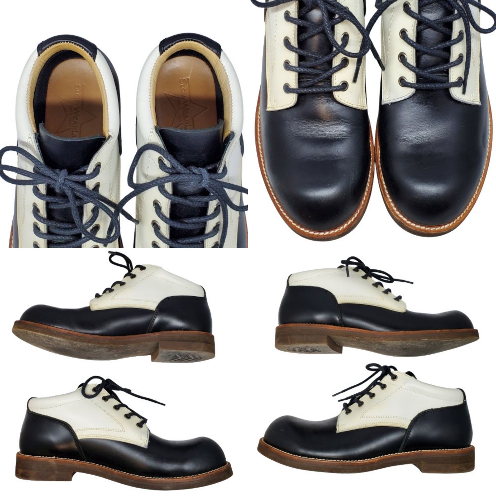 オイルドレザーオックスフォードブーツ