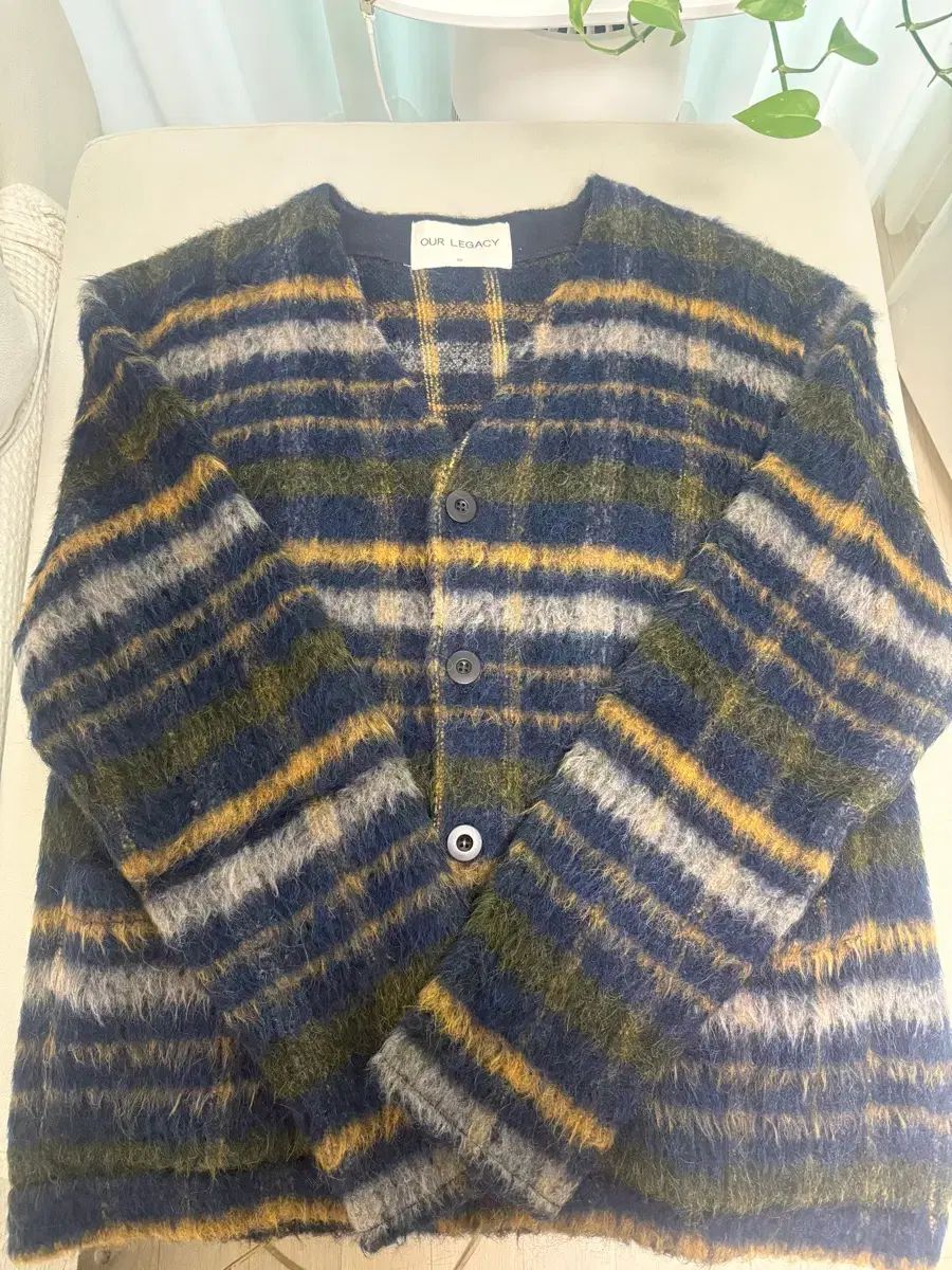 OUR LEGACY アワーレガシー モヘア CHECK カーディガン 50