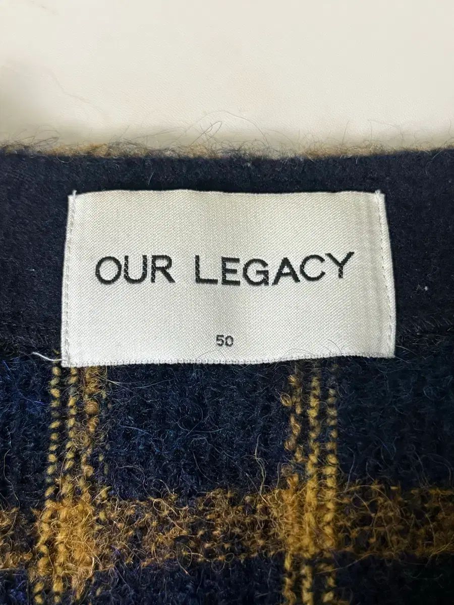 OUR LEGACY アワーレガシー モヘア CHECK カーディガン 50