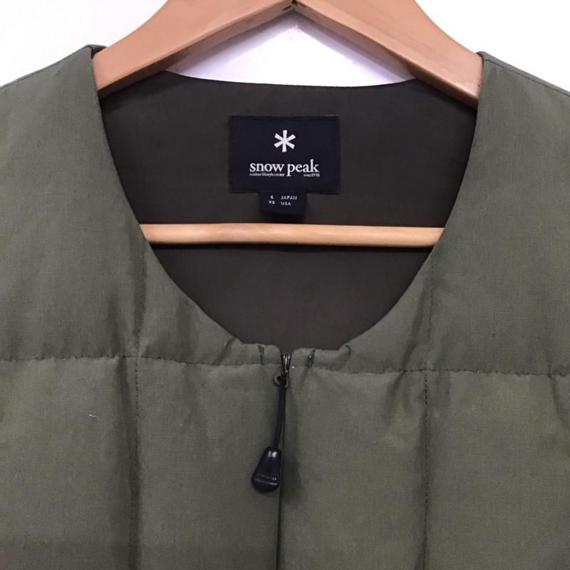 Snow Peak スノーピーク ベスト JK-16 AU 107 ダウン フェザー 日本向けサイズ 柄物