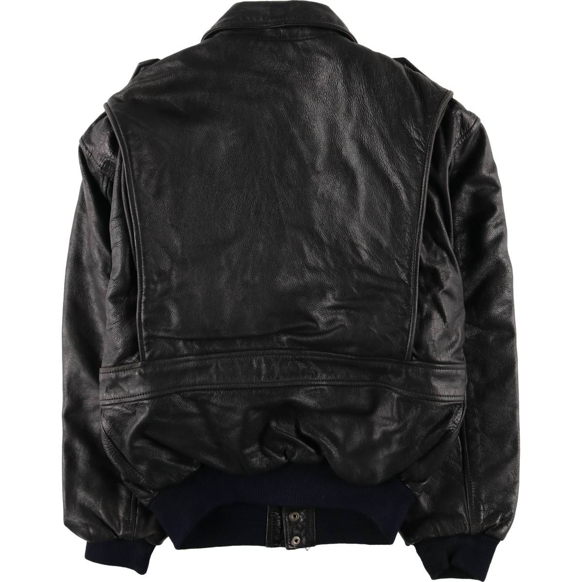 古着 A-2タイプ レザーフライトジャケット メンズS相当|eaa 553074