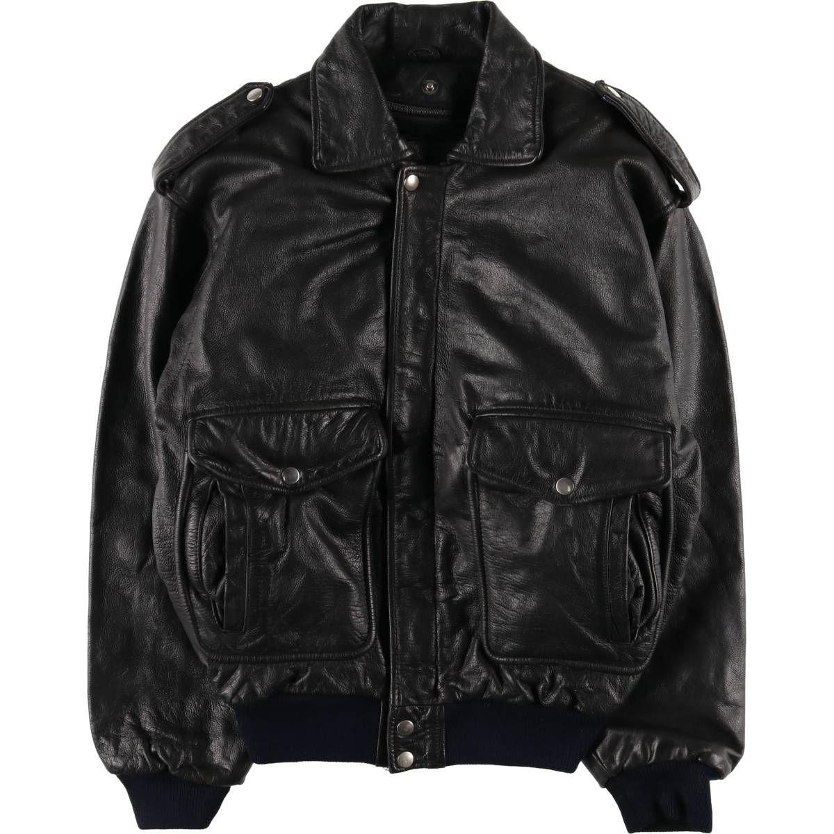 古着 A-2タイプ レザーフライトジャケット メンズS相当 eaa 553074