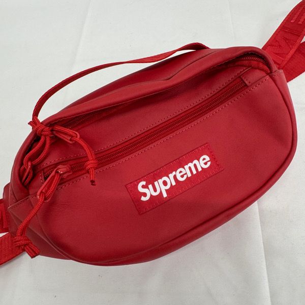 Supreme|シュプリーム 23 AW Leather Waist Bag|レザー ウエストバッグ|ショルダーバッグ|レッド