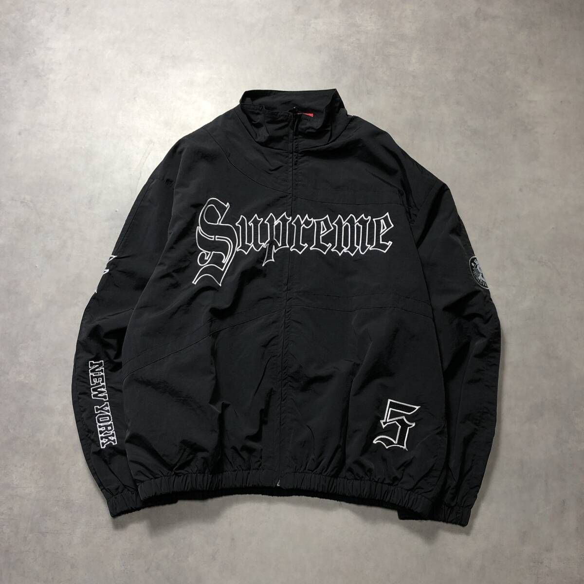 GQ4259◇Supreme : Old English Track Jacket◇S◇黒 シュプリーム