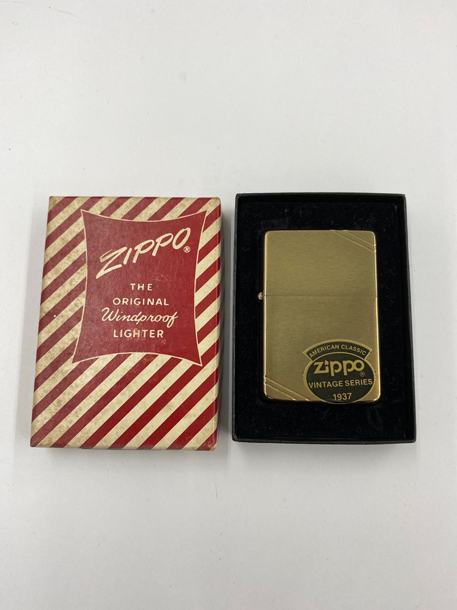 未着火品 Zippo 1986年製 240 1937 ブラッシュブラス
