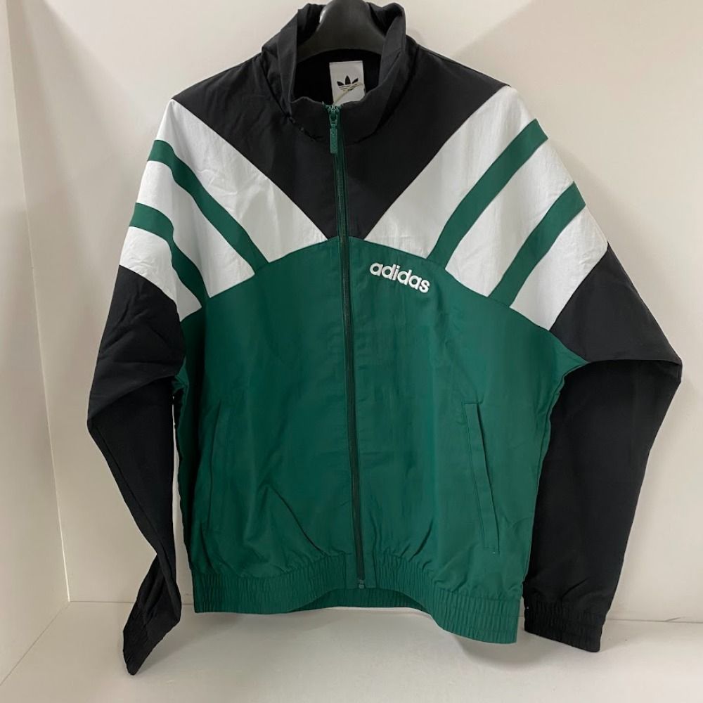 08 w 14583 アディダス adidas トラックトップ カレッジエイトグリーン×ブラック Mサイズ JX 3053 アウター 品