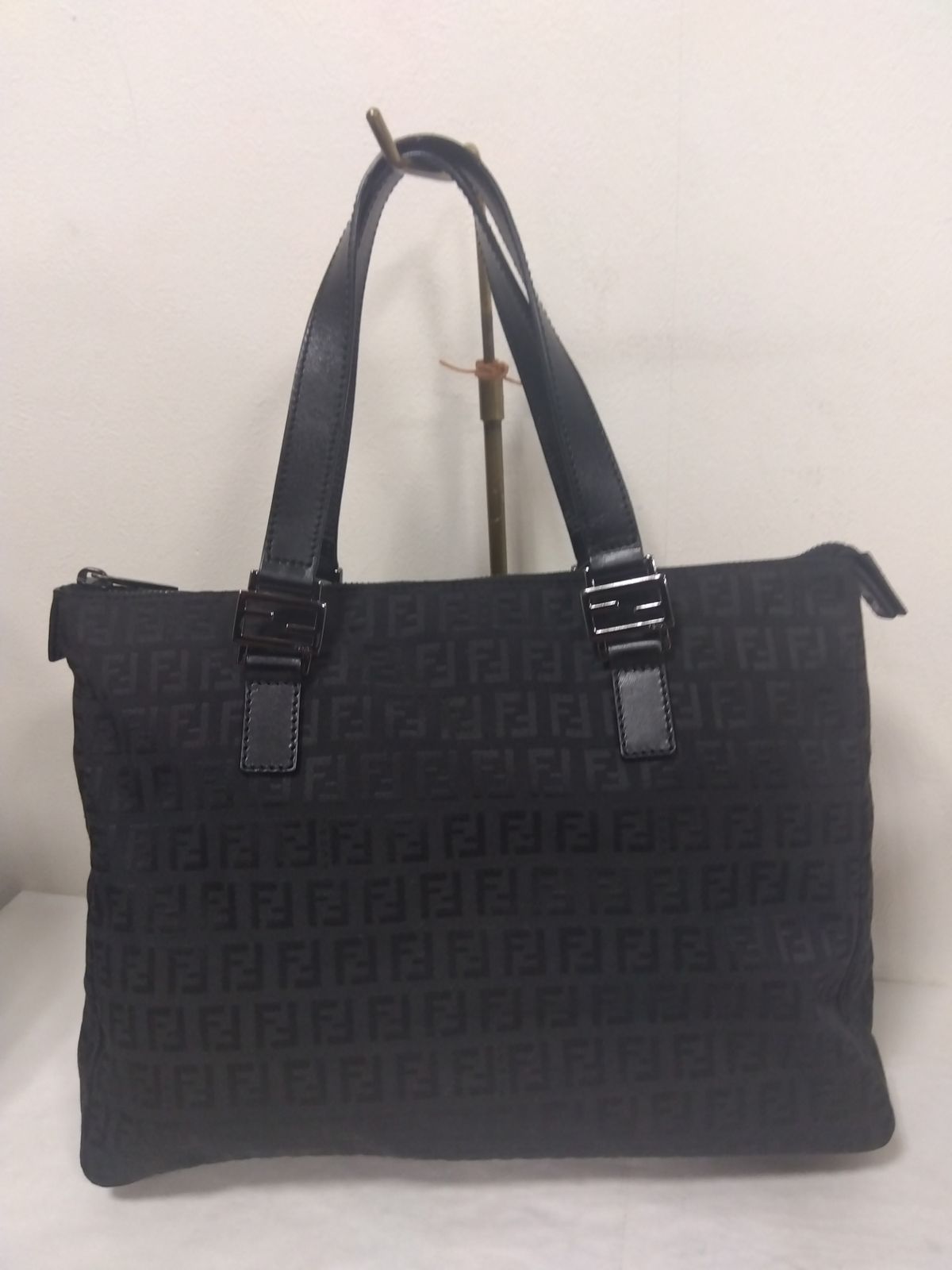 中古】フェンディ ズッキーノ柄 ハンドバッグ トートバッグ 中古】フェンディ ズッキーノ柄 ハンドバッグ トートバッグ