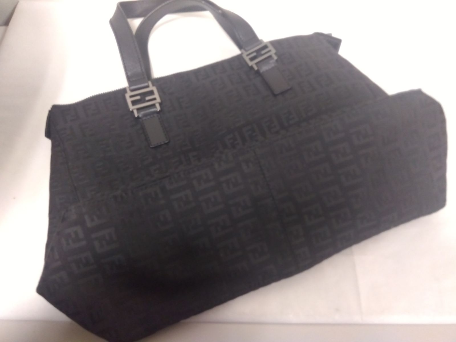 中古】フェンディ ズッキーノ柄 ハンドバッグ トートバッグ