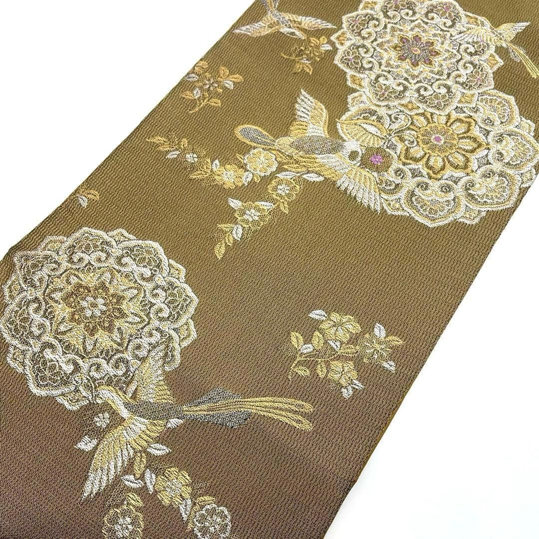 【着物と帯 時流】F251003t◆正絹 袋帯◆刺繍 じゃらく帝王紫 美品 着物と帯 時流】F25999t◇正絹 袋帯◇帝王紫 太鼓柄 鳥 華紋 美品