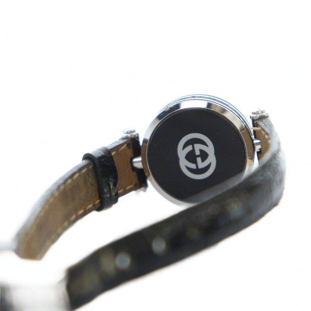 グッチ GUCCI 2040L 腕時計 ウォッチ クォーツ 黒文字盤 ローマン