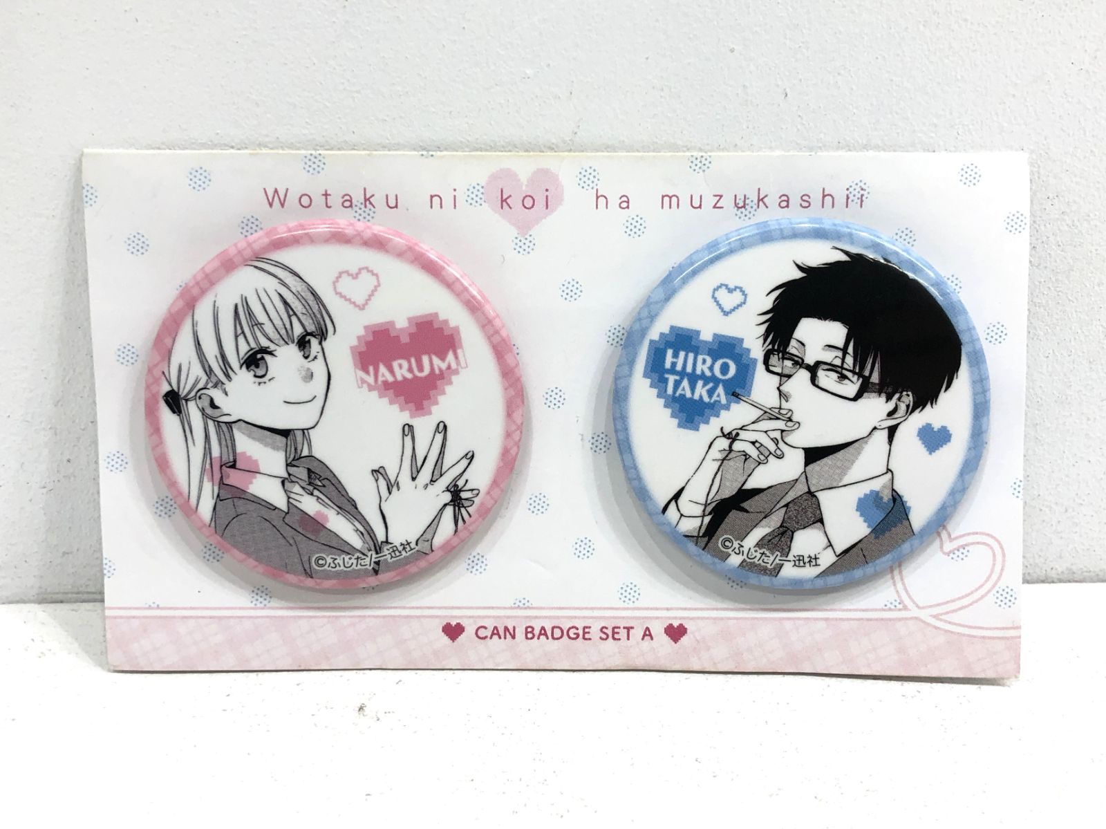 小牧店】台紙・缶バッジのみ ヲタクに恋は難しい 缶バッジセット 成瀬