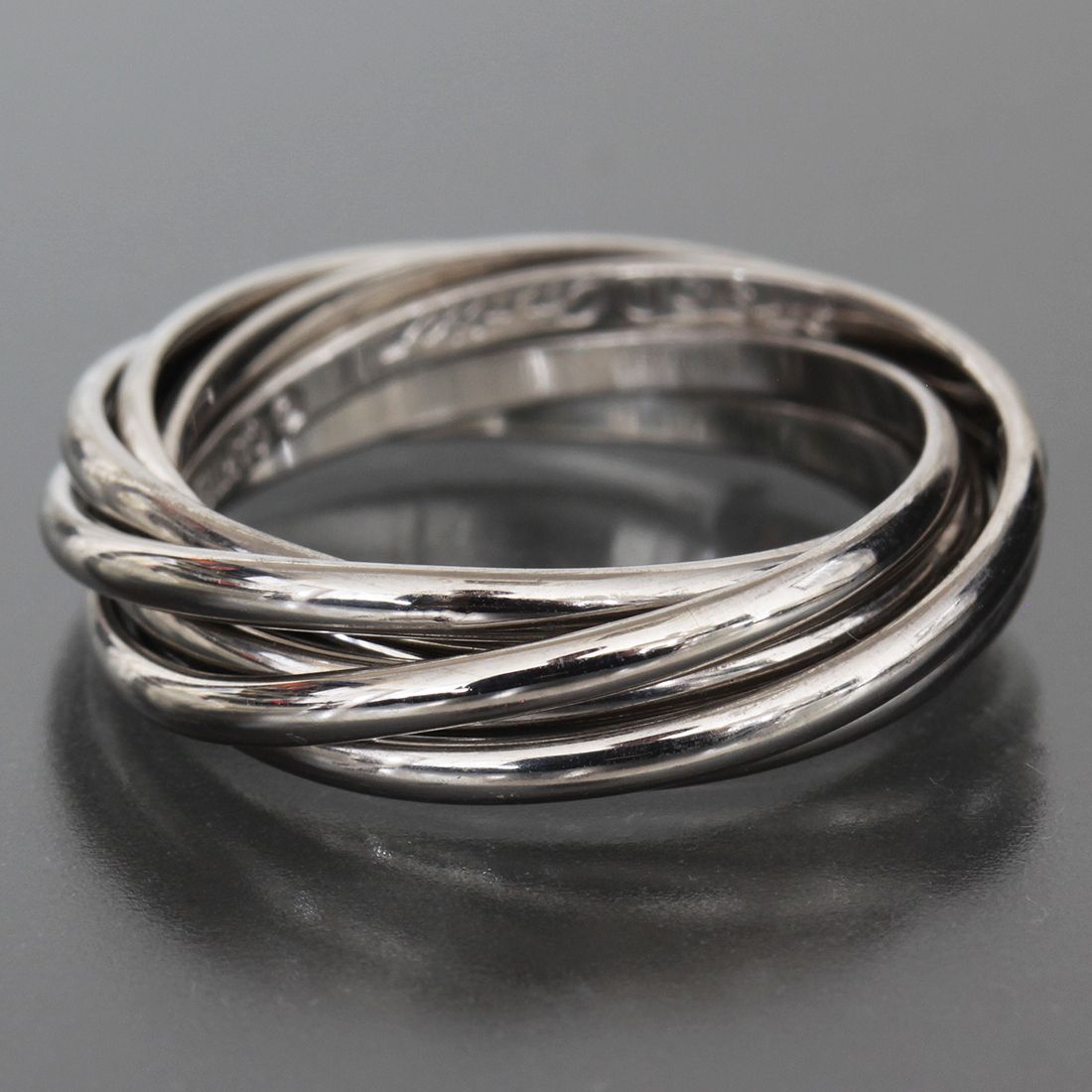 激 カルティエトリニティ7連リング 11号 PT 950 9.8 g E 1948