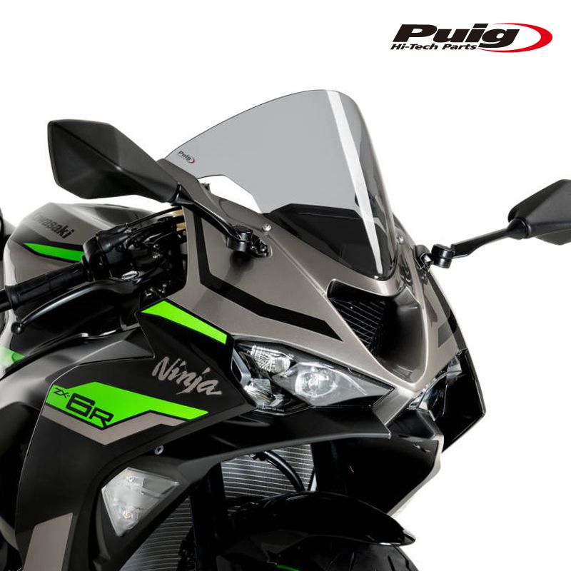 Puig 21832H R-RACER SCREEN [SMOKE] KAWASAKI NINJA ZX-6R (24-25-25