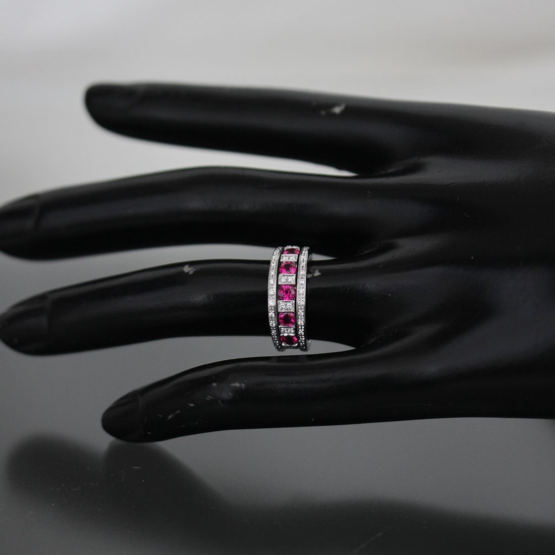 ダミアーニ ベルエポック ルビー|ダイヤ リング 9号 K 18 WG E 1945 ワイドデニム イージーパンツ