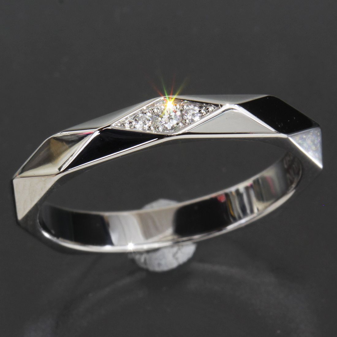 ブシュロン ダイヤ リング 10号 50 PT 950 箱保 E 1922