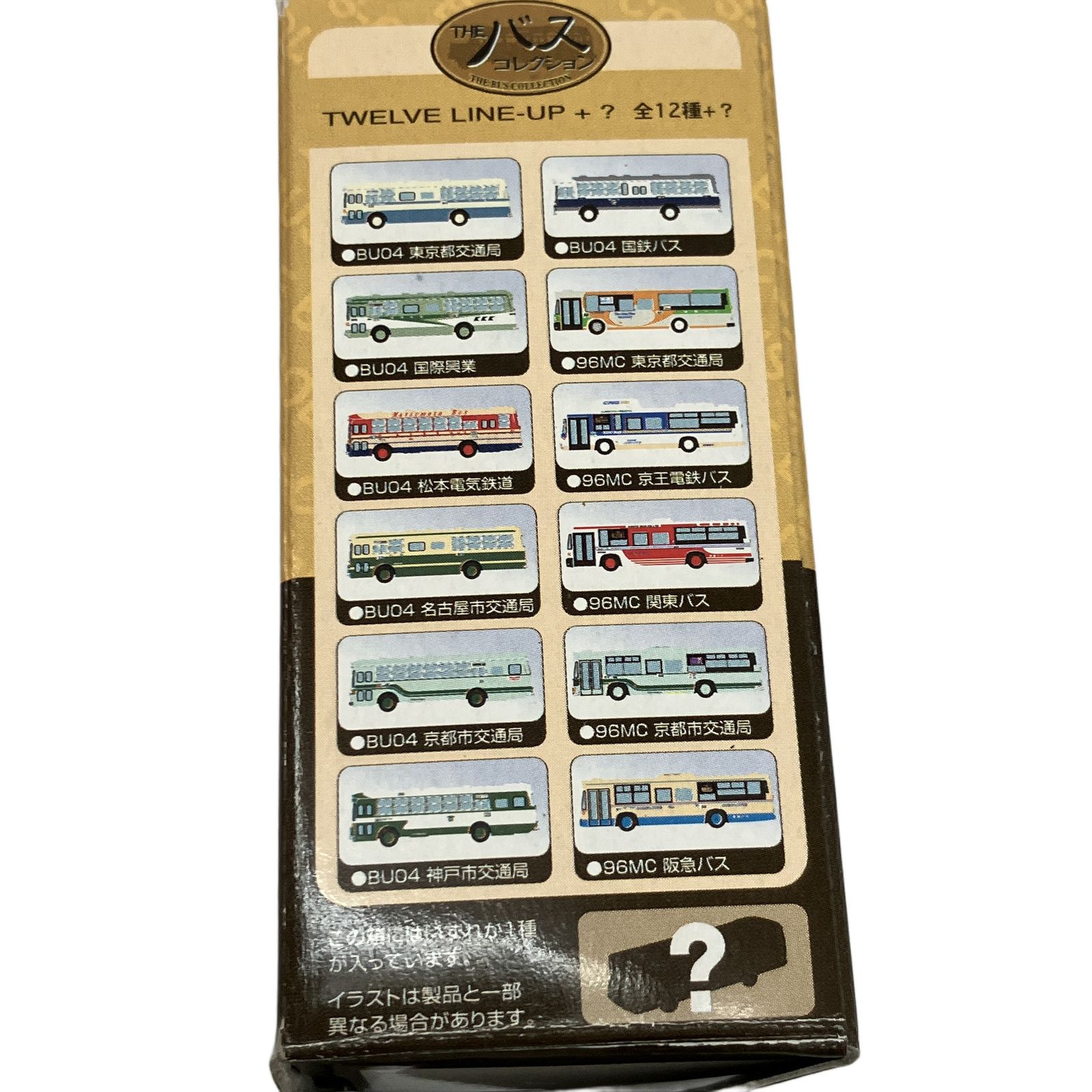 トミーテック THE バス コレクション 第5弾 京都市交通局12台入BOX TOMYTEC バスコレクション第5弾 BOX販売 バスコレ BU04 東京都交通局