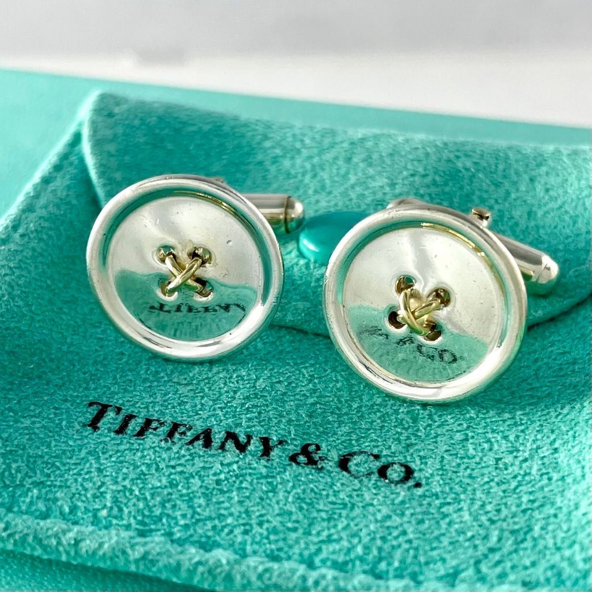 ◇ティファニー◇ボタン/カフス/シルバー/925×750/ブランド ティファニー ボタン コンビ カフス 925 750 WH10fe - メルカリ