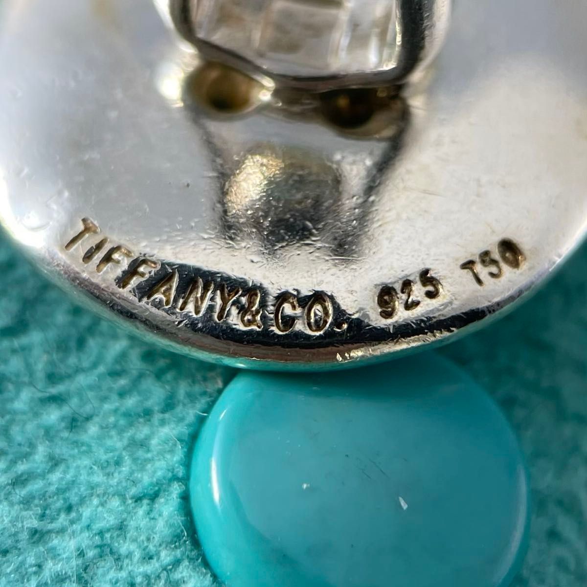 ティファニー ボタン コンビ カフス 925 750 WH10fe - メルカリ