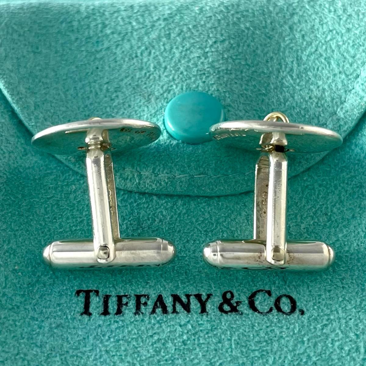 ティファニー ボタン コンビ カフス 925 750 WH10fe - メルカリ