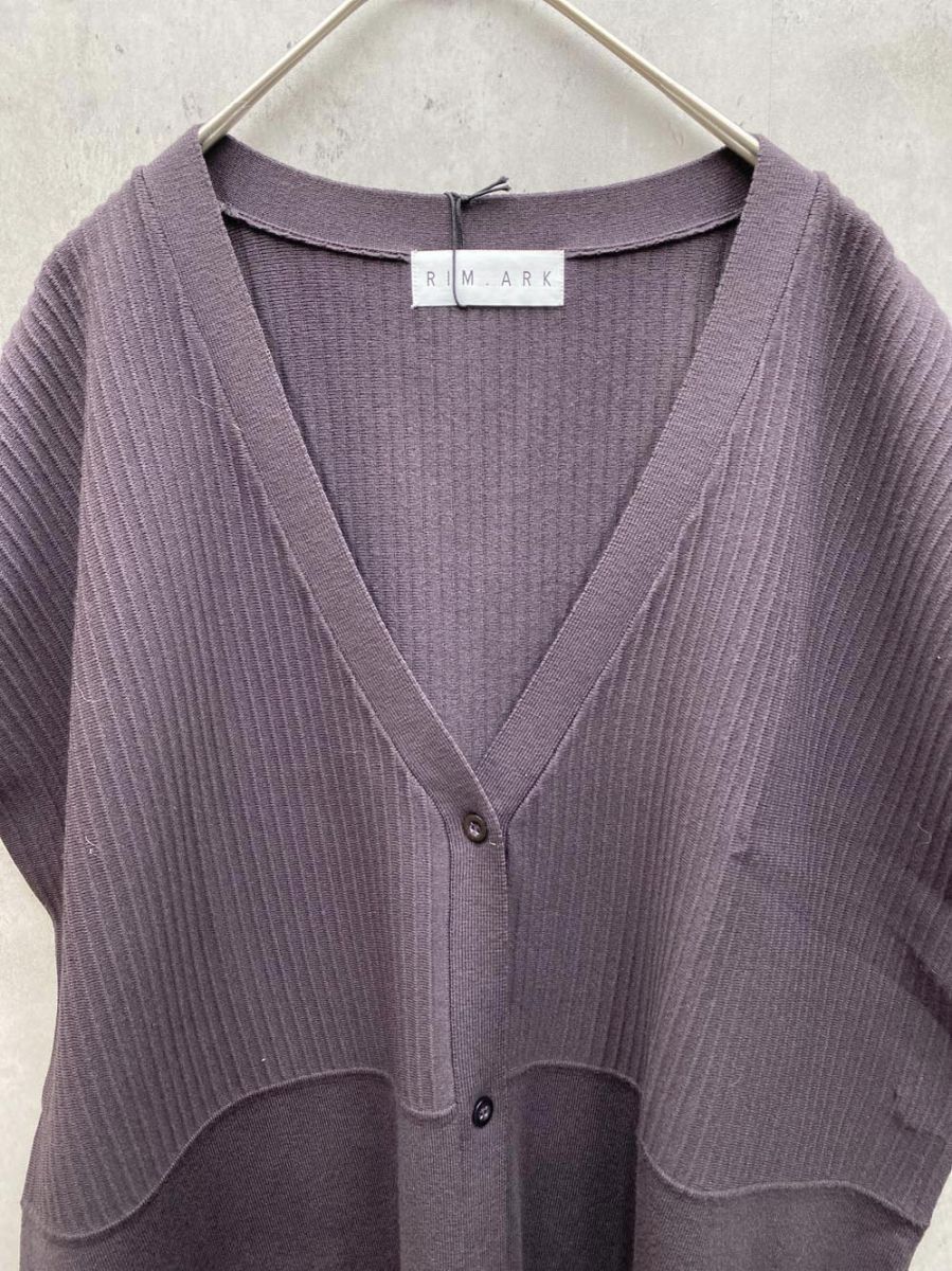 RIM ARK リムアーク ニット ベスト sizeF 紫 レディース
