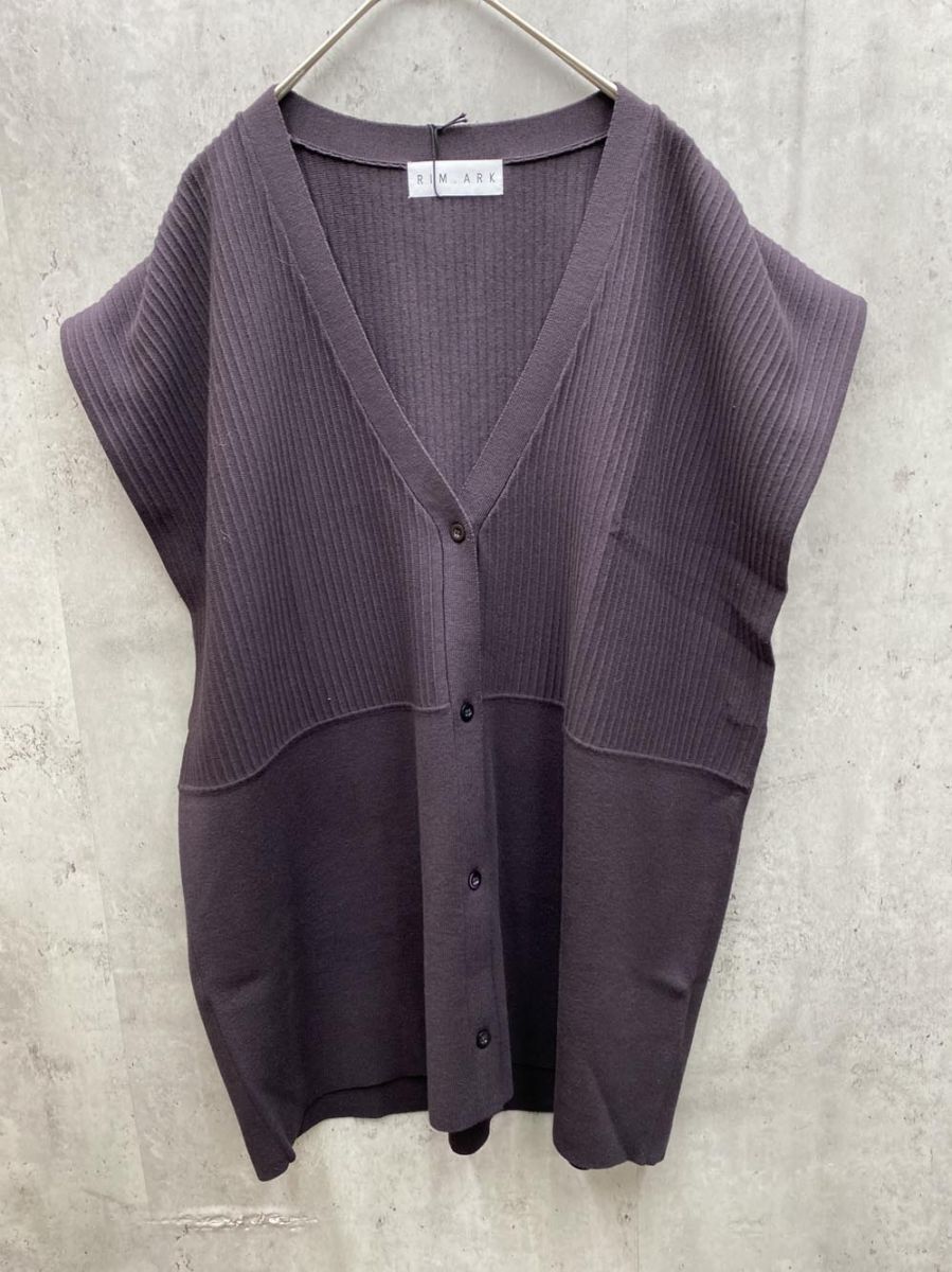 RIM ARK リムアーク ニット ベスト sizeF 紫 レディース
