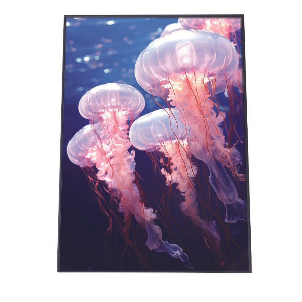 B4サイズ（約25x36cm）】【lh-poster-2534】クラゲ ポスター