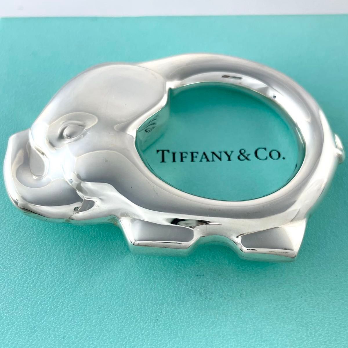 Tiffany & Co.ティファニー　ベビー玩具　ラトル　ガラガラ　❤︎ ティファニー 希少 ベビーラトル ガラガラ ゾウ アニマル モチーフ