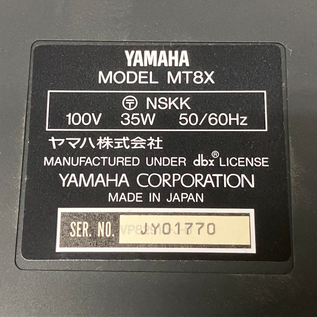 YAMAHA MT8X マルチトラックレコーダー MTR カセットテープ 8トラック