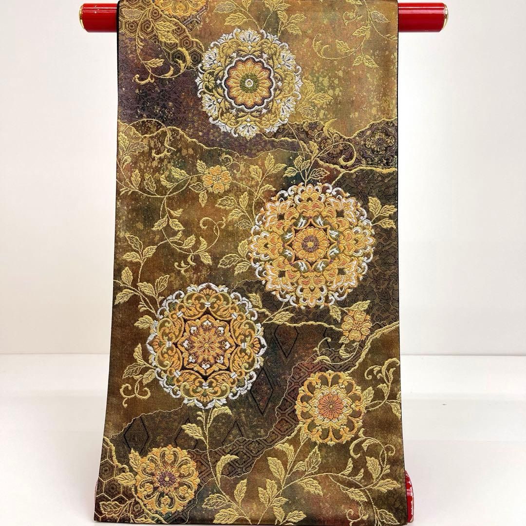 着物と帯 時流】F25995t◇正絹 袋帯◇長尺 金糸 未使用品 - メルカリ