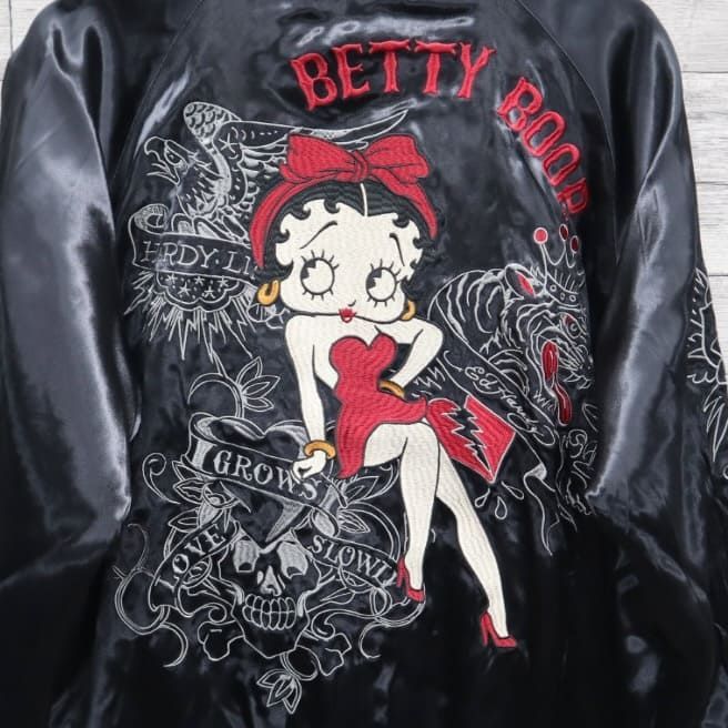 メンズスカジャン リバーシブルスカジャン ed hardy スカジャン 新品