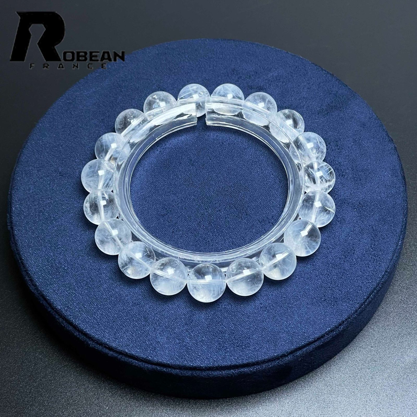 EU製 定価11万円 ROBEAN ブルーエンジェルラダークォーツ パワーストーン ブレスレット 天然石 原石 お守り プレゼント 10 3 7 mm