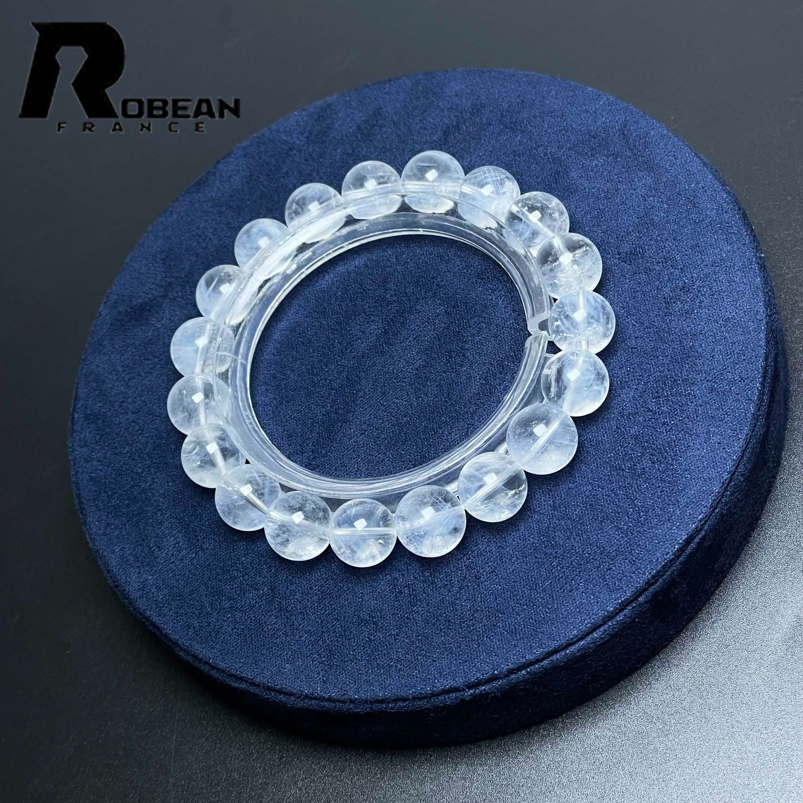 EU製 定価11万円 ROBEAN ブルーエンジェルラダークォーツ パワーストーン ブレスレット 天然石 原石 お守り プレゼント 10 3 7 mm