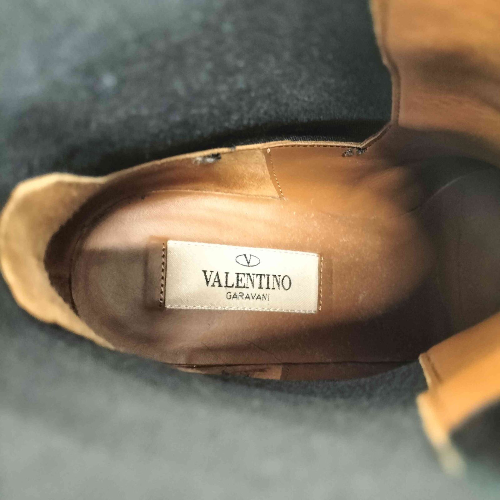  ヴァレンティノ Valentino ロックスタッズ グレインカーフスキン アンクルブーツ レディース 36 1 2 ブーティ ブーツ