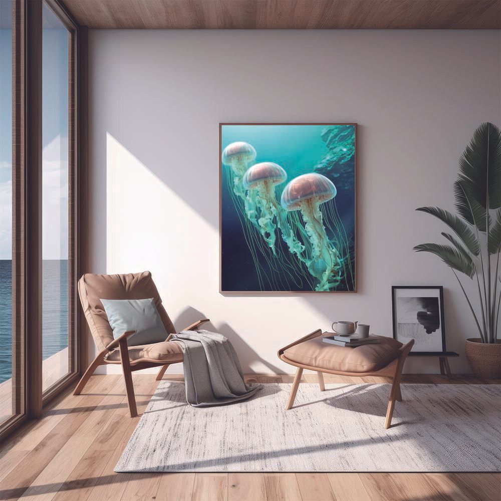 B2サイズ（約51x73cm）】【lh-poster-2602】クラゲ ポスター