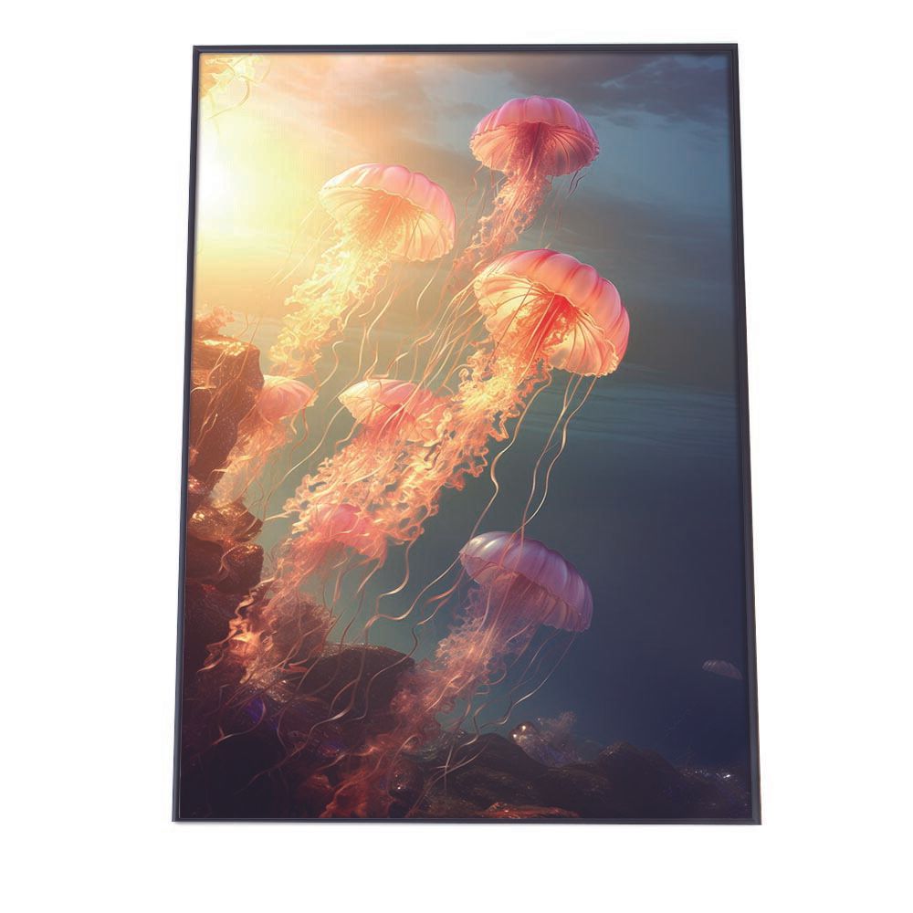 A4サイズ（約21x30cm）】【lh-poster-2604】クラゲ ポスター