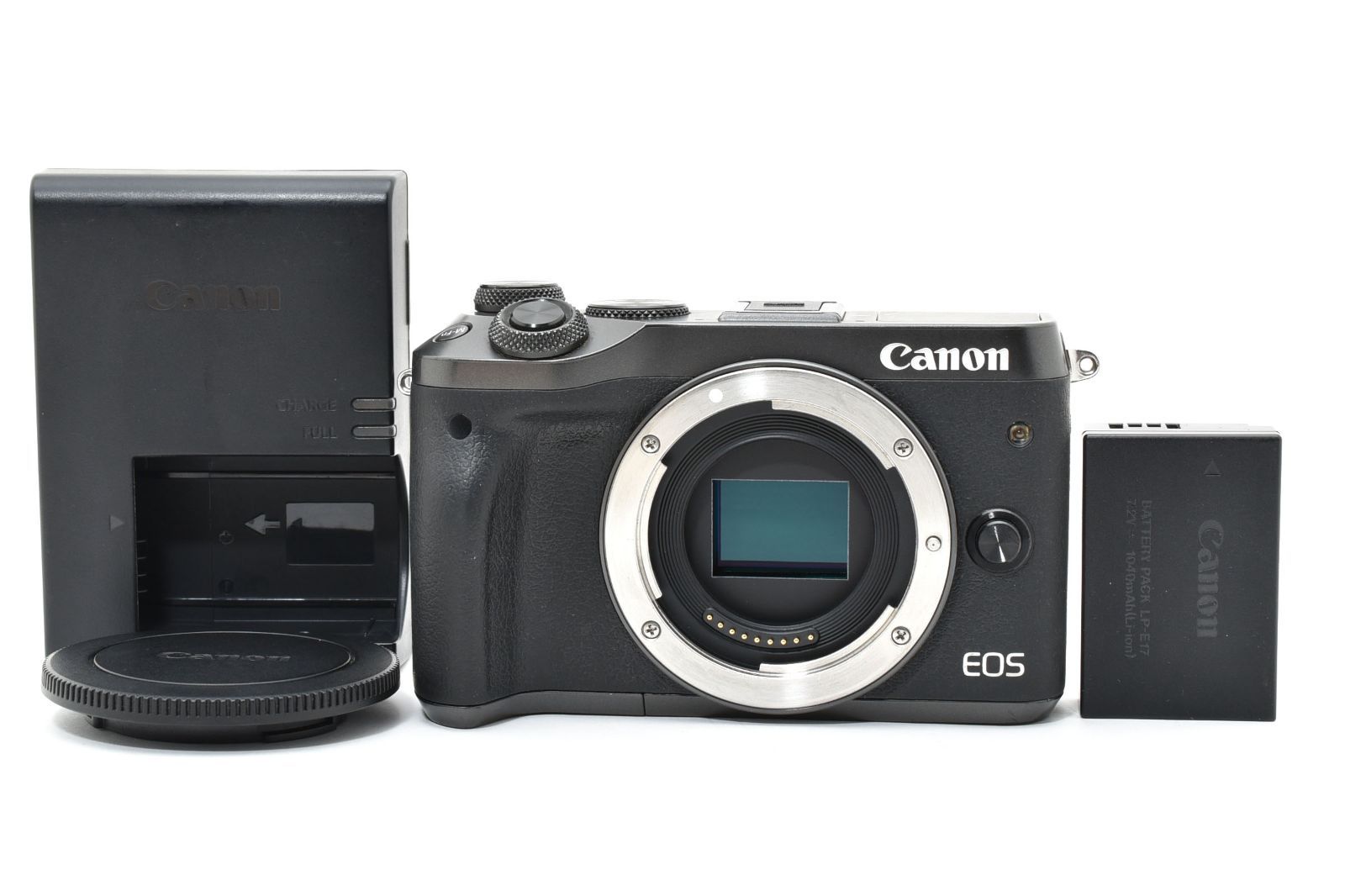 良品 Canon EOS M6 ボディ ブラック バッテリーチャージャー 良品 Canon EOS M6 ボディ ブラック バッテリーチャージャー