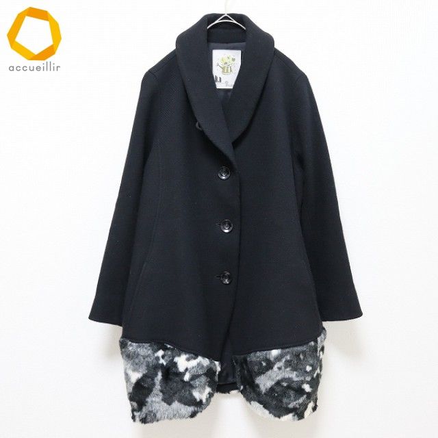 t.b ティービー センソユニコ コート ロング ファー レディース w 979063