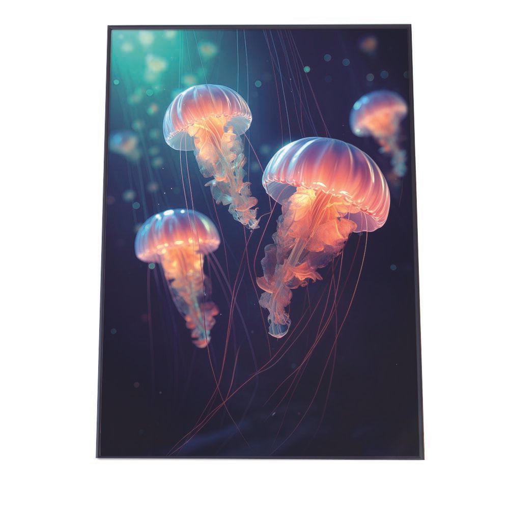 A4サイズ（約21x30cm）】【lh-poster-2612】クラゲ ポスター