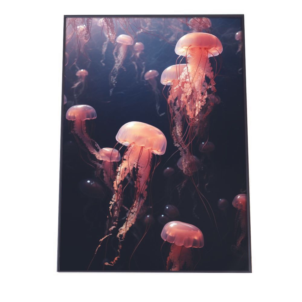 B3サイズ（約36x51cm）】【lh-poster-2614】クラゲ ポスター