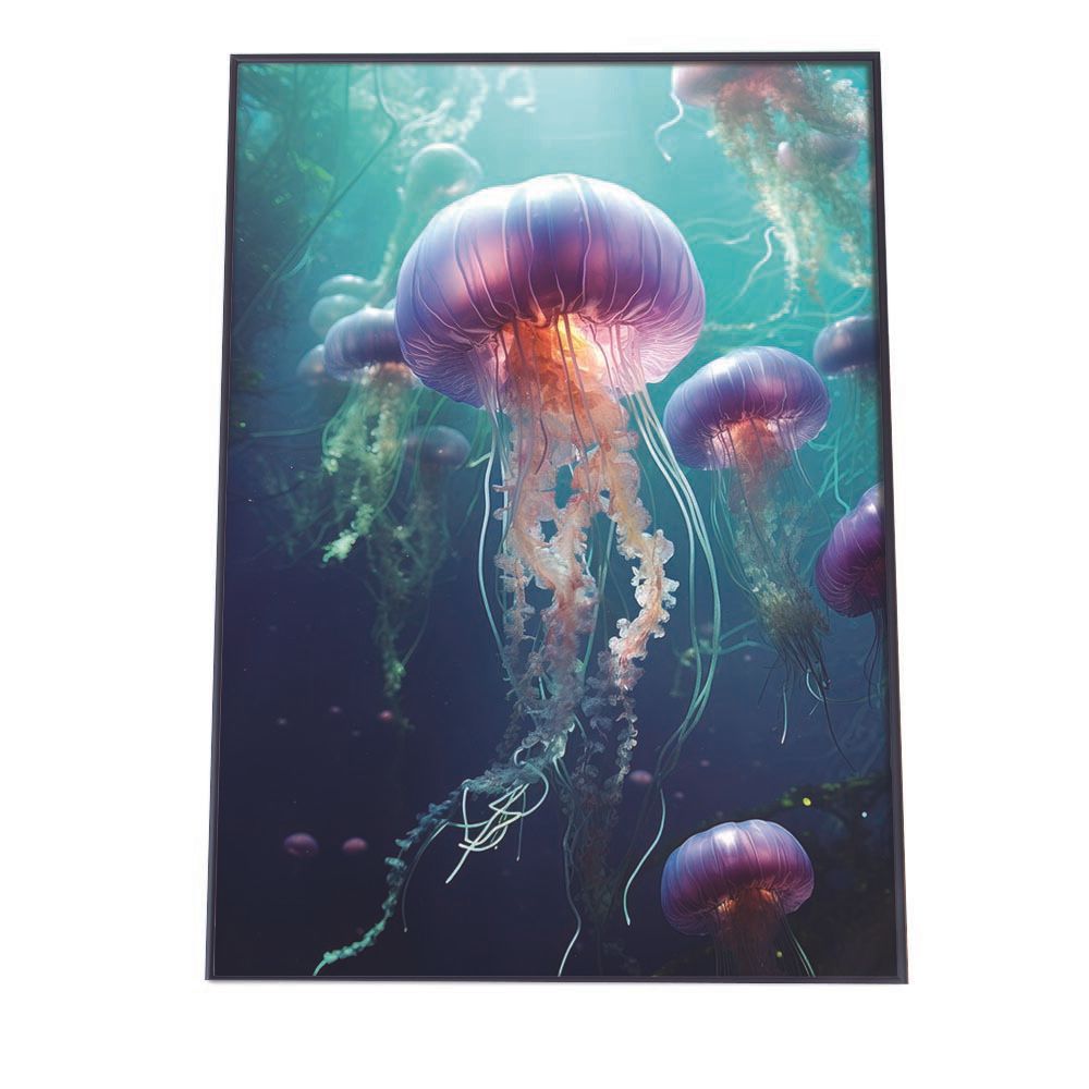 A4サイズ（約21x30cm）】【lh-poster-2617】クラゲ ポスター