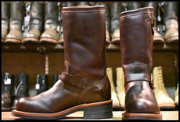 8E 美品 黒タグChippewa チペワ エンジニア 美品 chippewa チペワ 