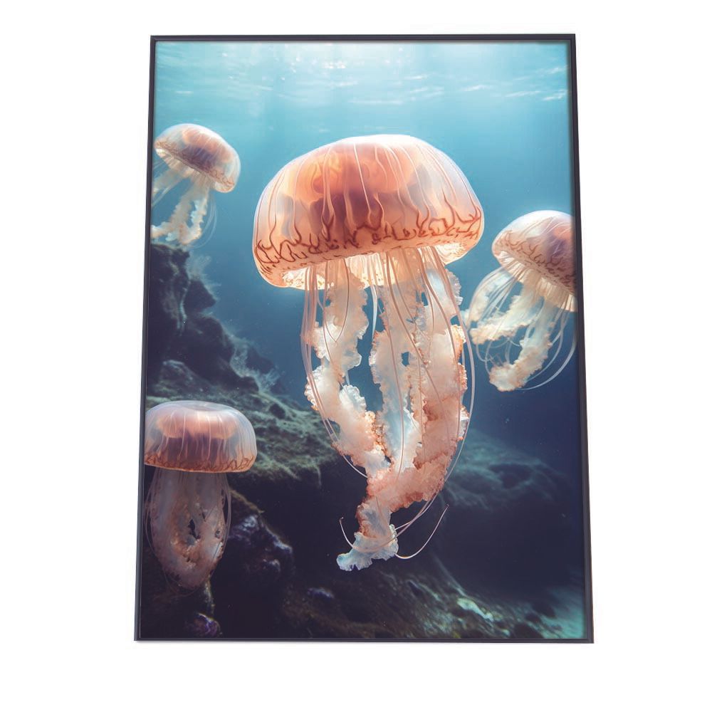 B4サイズ（約25x36cm）】【lh-poster-2634】クラゲ ポスター