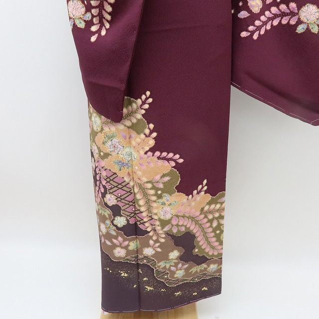 六花-RIKKA- 美品未着用 正絹 やまと誂製 翠山工房 桐屋の辻が花 浜